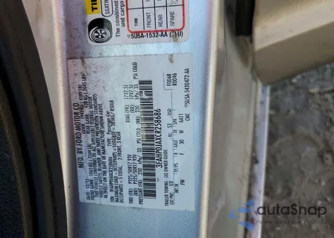 2012 Ford Fusion Sel z USA, uszkodzony, nr VIN 3FAHP0JAXCR258686